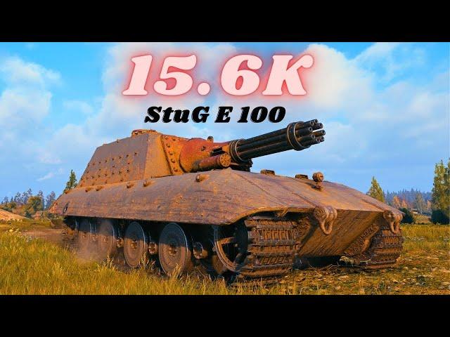 StuG E 100 - 15.6K Damage Overwhelming Fire World of Tanks compilacija