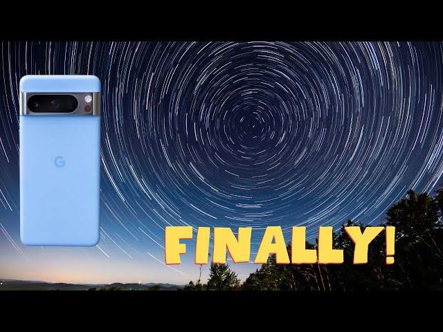 Pixel 8 pro star photo trick. YES! It can FINALLY do star trails.