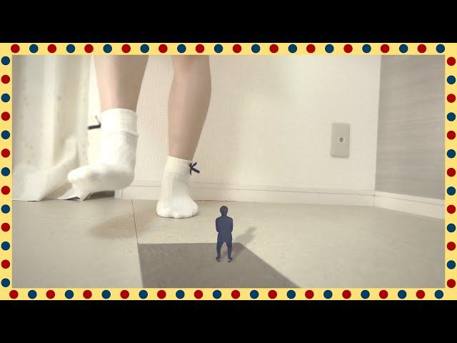 Trampled by socks | GIANTESS FAMILY