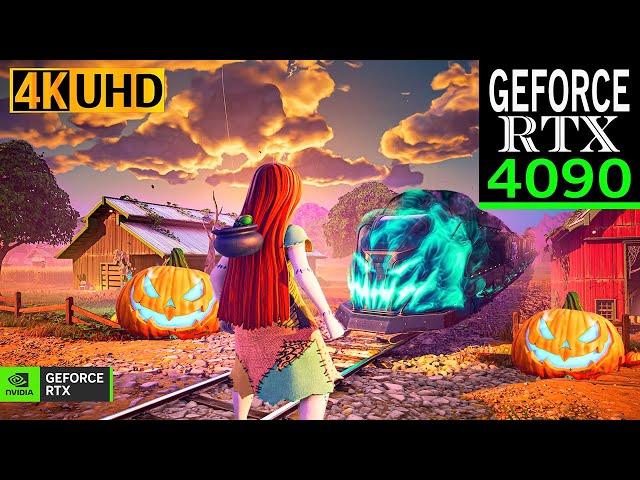 Fortnite Sally Skin Gameplay | RTX 4090 4K Max Graphics + Ray Tracing ON | Fortnitemares #fortnite