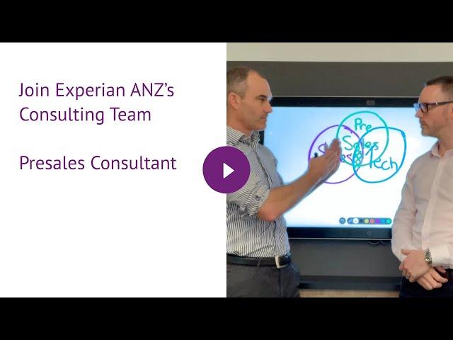 Join Experian ANZ’s Consulting Team - Presales Consultant