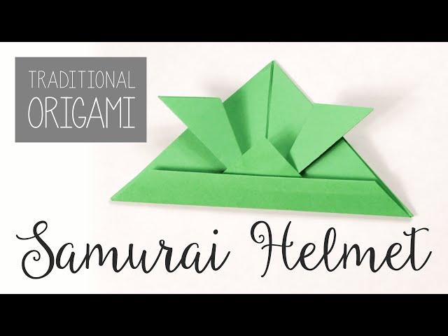 Einfaches Origami Samurai Helm Tutorial