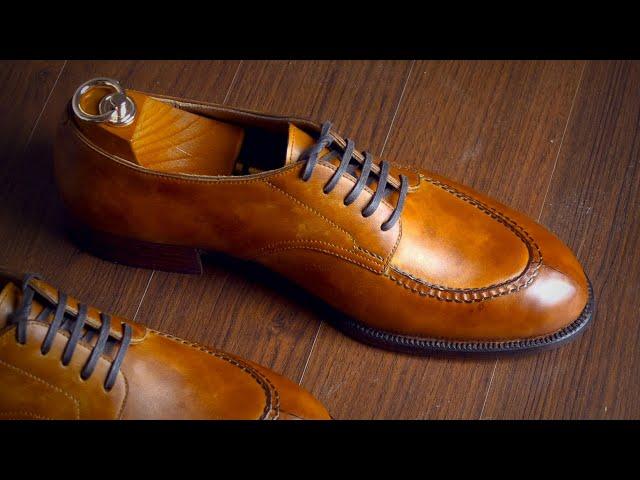 Making HANDMADE Derby Shoes with Hand-Dyed Leather