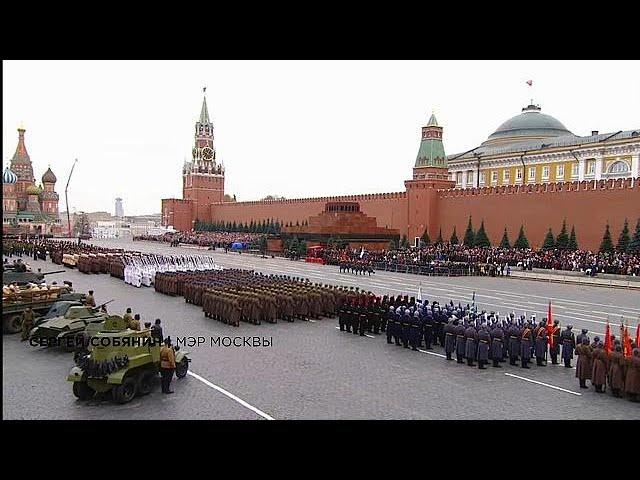 В Москве прошел парад как в сорок первом