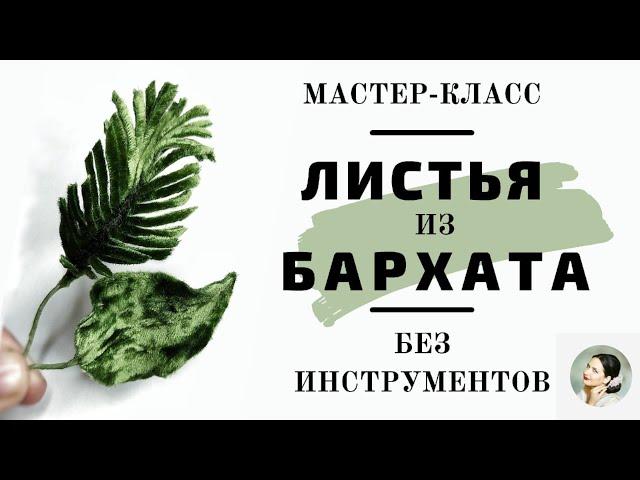 Мастер-класс Листья из Бархата своими руками без инструментов. Как сделать бархатные листья.