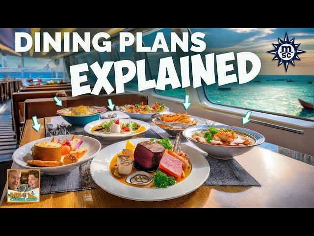 MSC Dining Plans & Experiences