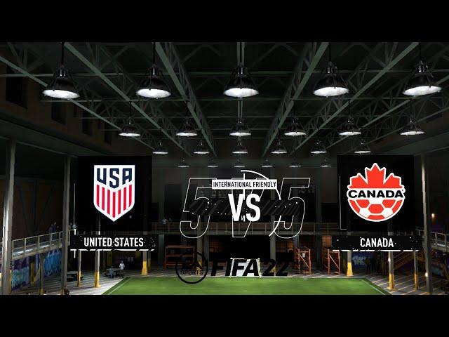 FIFA 22 USA vs CANADA 5v5 FUTSAL VOLTA FOOTBALL