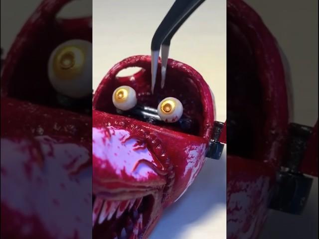 R-rated Mangle mask sculpture | FNAF clay art #shorts