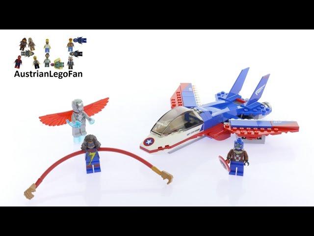 Lego Super Heroes 76076 Captain America Jet Pursuit Speed Build