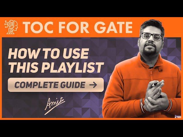 How to prepare TOC from my playlist efficiently for gate 2023 | How to get full marks in TOC