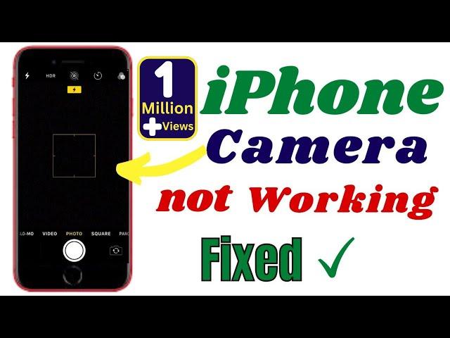 How to fix iPhone Camera not working