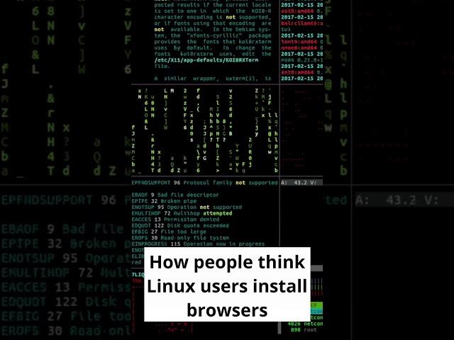 How #linux Users Install Browsers #shorts