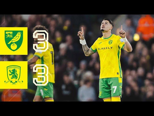 HIGHLIGHTS | Norwich City 3-3 Middlesbrough