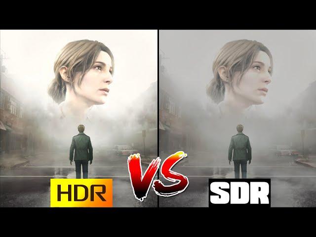 Silent Hill 2 Remake - HDR vs SDR - HDR IS MUCH BETTER (With My Settings)