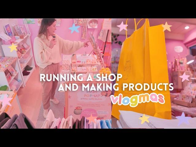 Running a shop and making products... at the same time!  Small Business Vlogmas day 14