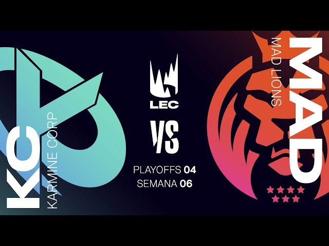 KARMINE CORP VS MAD LIONS KOI - MAPA 2 - PLAYOFFS 4 - LEC - VERANO 2024 - LEAGUE OF LEGENDS