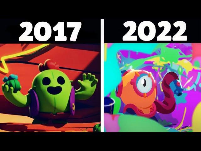 ALL BRAWL STARS ANIMATION 2017-2022! NEW BRAWLER OTIS!