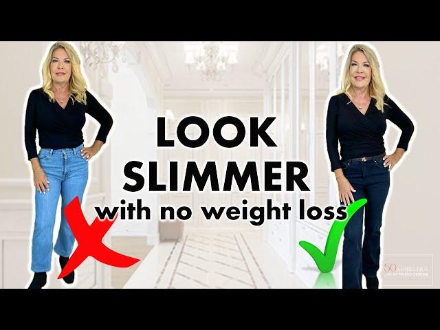 3 WAYS TO LOOK SLIMMER | STYLE OVER 50 | LOOK TALLER AND SLIMMER IN JEANS