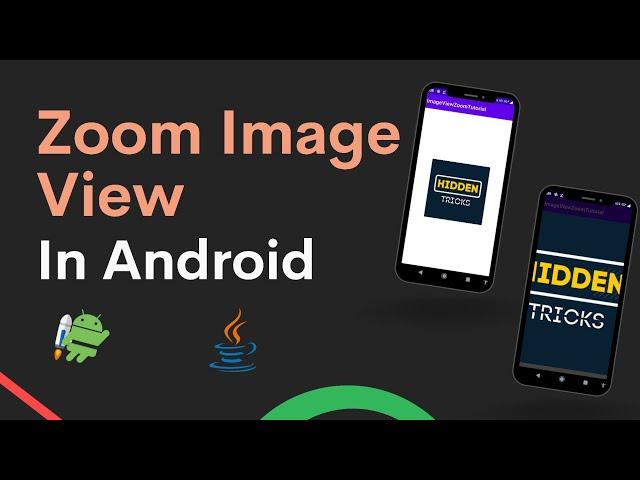 how to zoom imageview in android studio | zoom in / zoom out in android studio