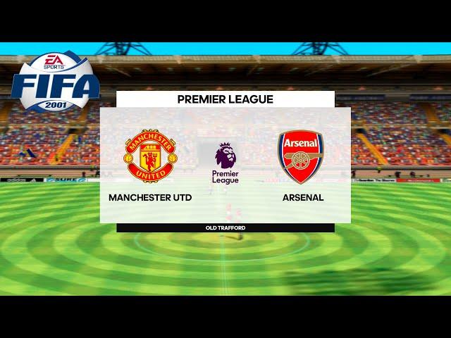 FIFA 2001 - Manchester United vs Arsenal - Gameplay Playstation 2 HD [PCSX2]