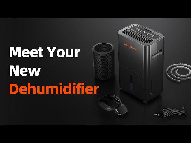 Meet the Spider Farmer 32 Pint Dehumidifier | Drain Hose for Grow Tent | Grow Room Essentials