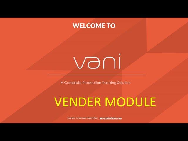 Vani Project Tracking Software - Vendor Module: How to start tasks and send for review