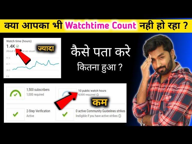 Youtube watch time kaise dekhe | 4000 Hours watch time kaise check kare | kaise complete kare