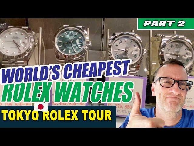 World's Cheapest ROLEX Watches - thousands IN STOCK! | Tokyo Japan Rolex Tour [PART 2]