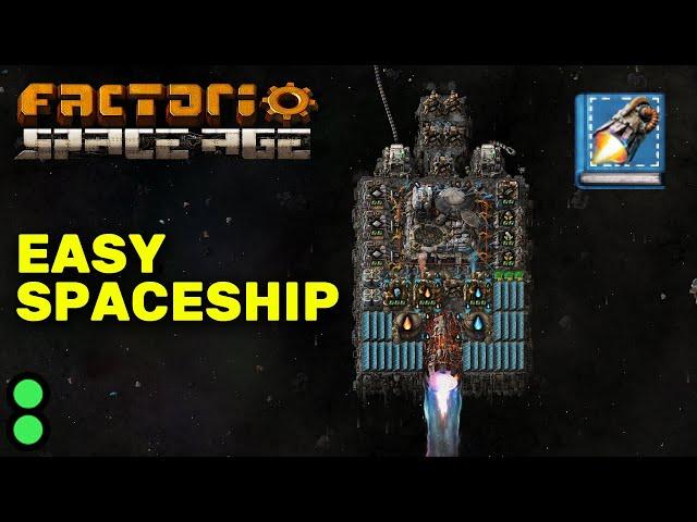 Easy Spaceship Design - Factorio Early Game Blueprint