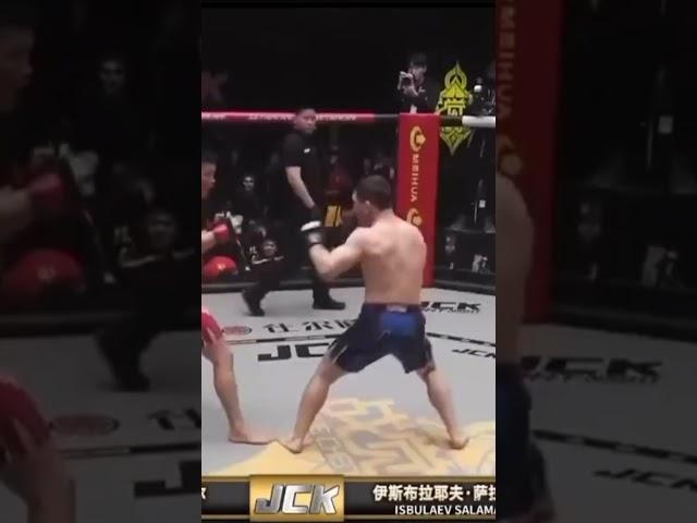 Претендент в UFC из Казахстана Саламат Исбулаев вырубил соперника за 52 секунды #ufc #казахстан #mma