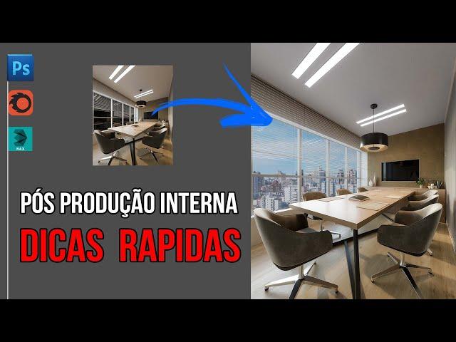 Pós Produção | Render - Cena Interna | Dicas | Photoshop