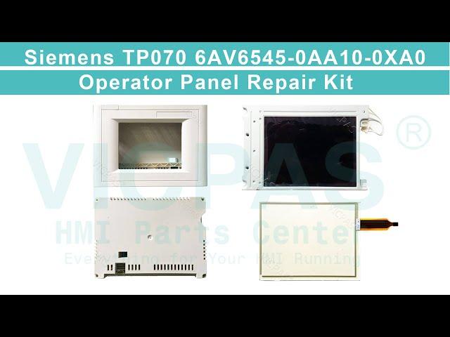 6AV6545-0AA10-0XA0 Siemens TP070 touchscreen lcd with outer housing cover repair parts