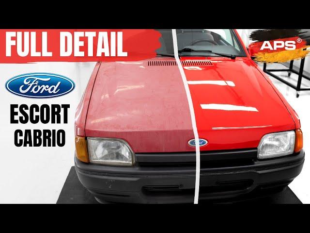 Ford Escort Cabrio First FULL DETAIL in 34 years ASMR