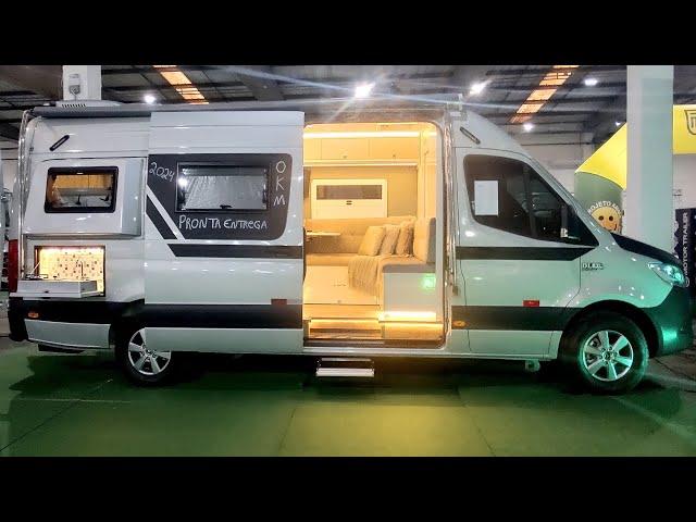 VENDE-SE! DL MOTORHOMES. MONTAGEM DIFERENCIADA, SPRINTER 417, 2024. #rv #motorhomeavenda #furgovan