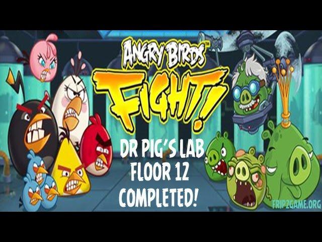 Angry Birds Fight Dr Pig's Lab Floor 12 Completed!