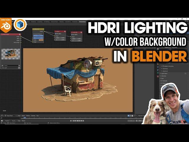HDRI Lighting with a COLOR BACKGROUND in Blender!