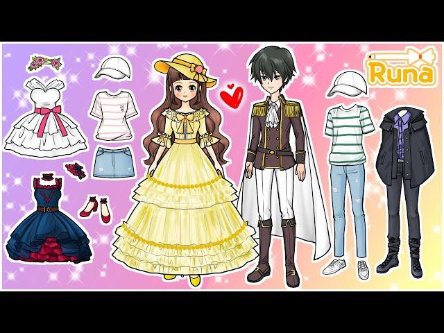 [Runa paper dolls] Hari and Kanglim's couple clothes. What's the best couple clothes?