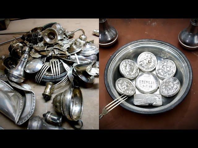 Melting Sterling Silver Into Beautiful Coins