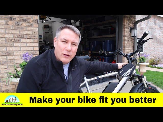 Customize your E-bike fit to you!