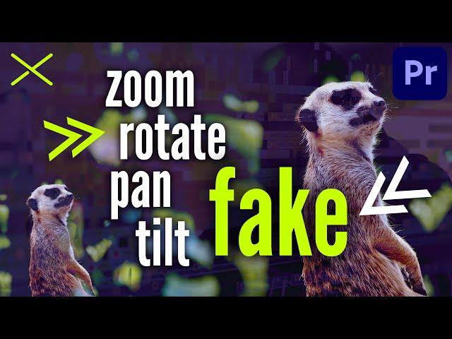 Basic ZOOM - ROTATE - PAN - TILT in Premiere Pro CC 2021 | Fake Camera Movements