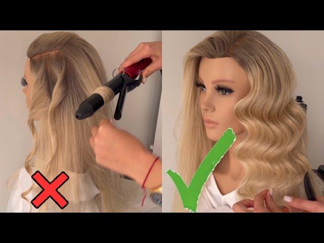 What are you doing WRONG? Curling iron Hollywood waves hacks!