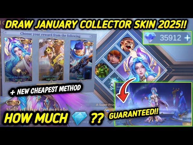 NEW !! DRAW AURORA COLLECTOR SKIN 2025 + CHEAPEST METHOD) HOW MUCH DIAMONDS?! - MLBB