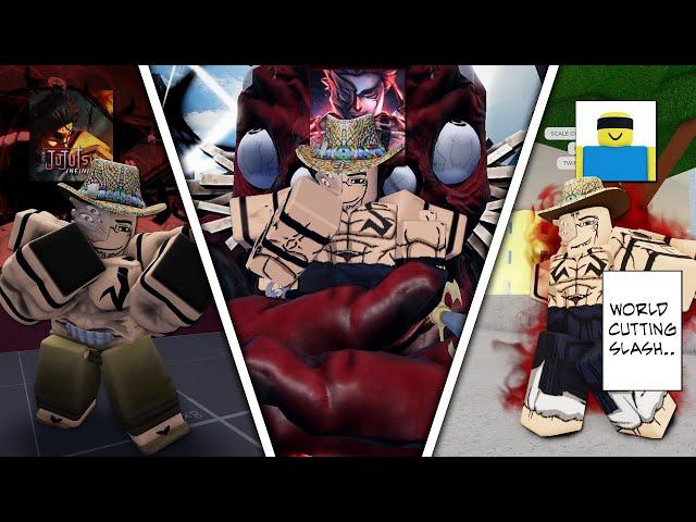 Using HEIAN ERA SUKUNA in Different Roblox Anime Games