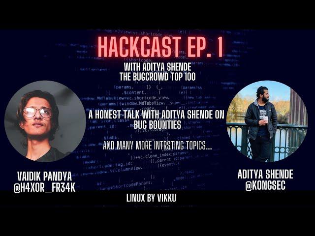 A Honest Talk With Aditya Shende on Bug Bounties | HACKCAST EP 1 | Hacker's Podcast | #bugbounty