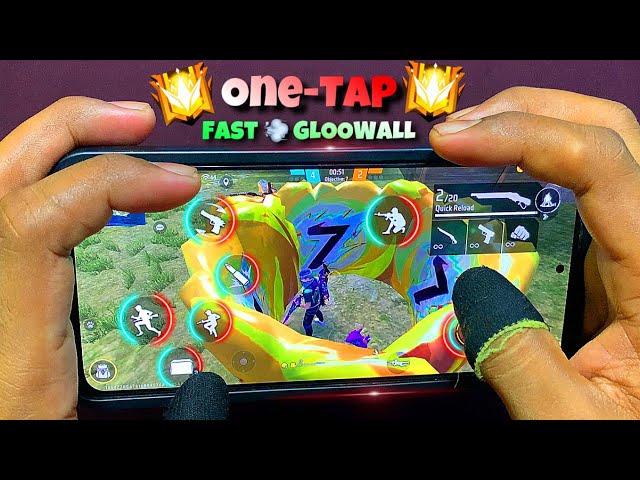 4 Finger Hud Setting️OneTapHandcam Gameplay️Free FireControl Settings