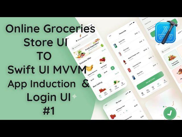 #1 Online Groceries Shop App with MVVM in SwiftUI | Native iOS Development Complete Tutorial