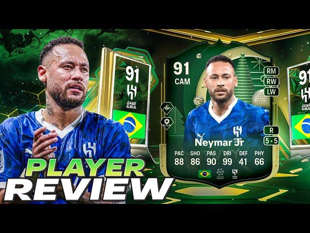 91 WINTER WILDCARD NEYMAR PLAYER REVIEW - EA FC 25 ULTIMATE TEAM