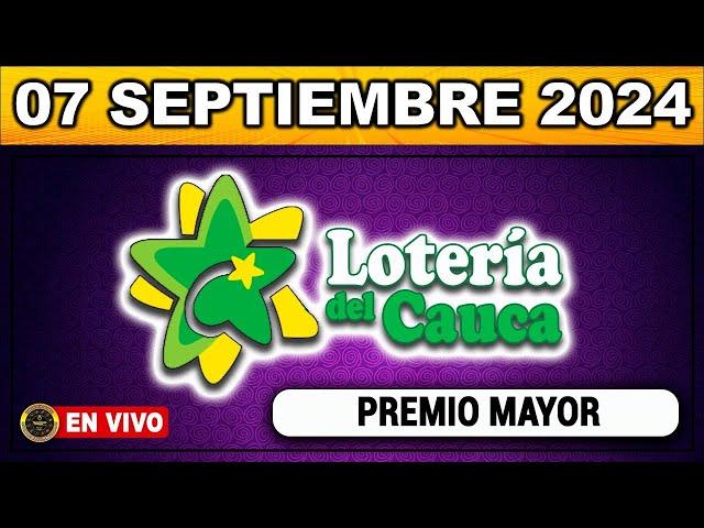 Resultado LOTERIA DEL CAUCA SÁBADO 07 de septiembre 2024 #loteria #loteriadelcauca