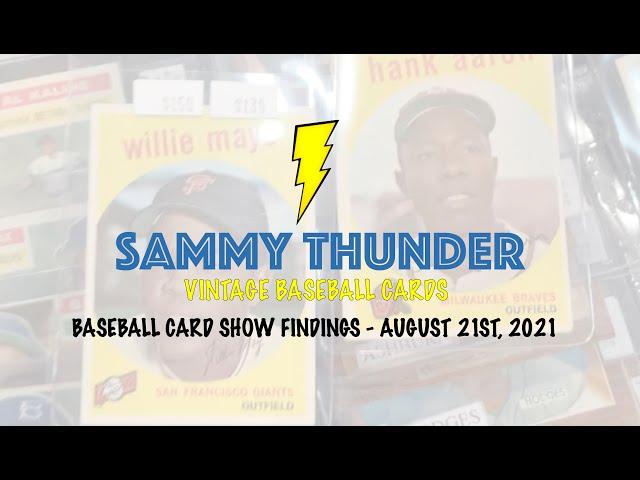 Sammy Thunder - Long Island, NY Baseball Card Show Vintage Findings!