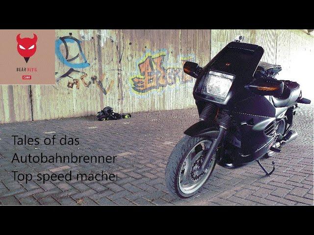 Tales of das autobahnbrenner e3  autobahnbrennen und top speed machen BMW K1100 RS special